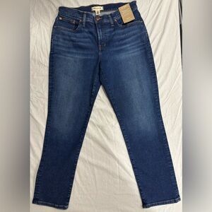 Madewell Blue Straight Leg Denim Jeans